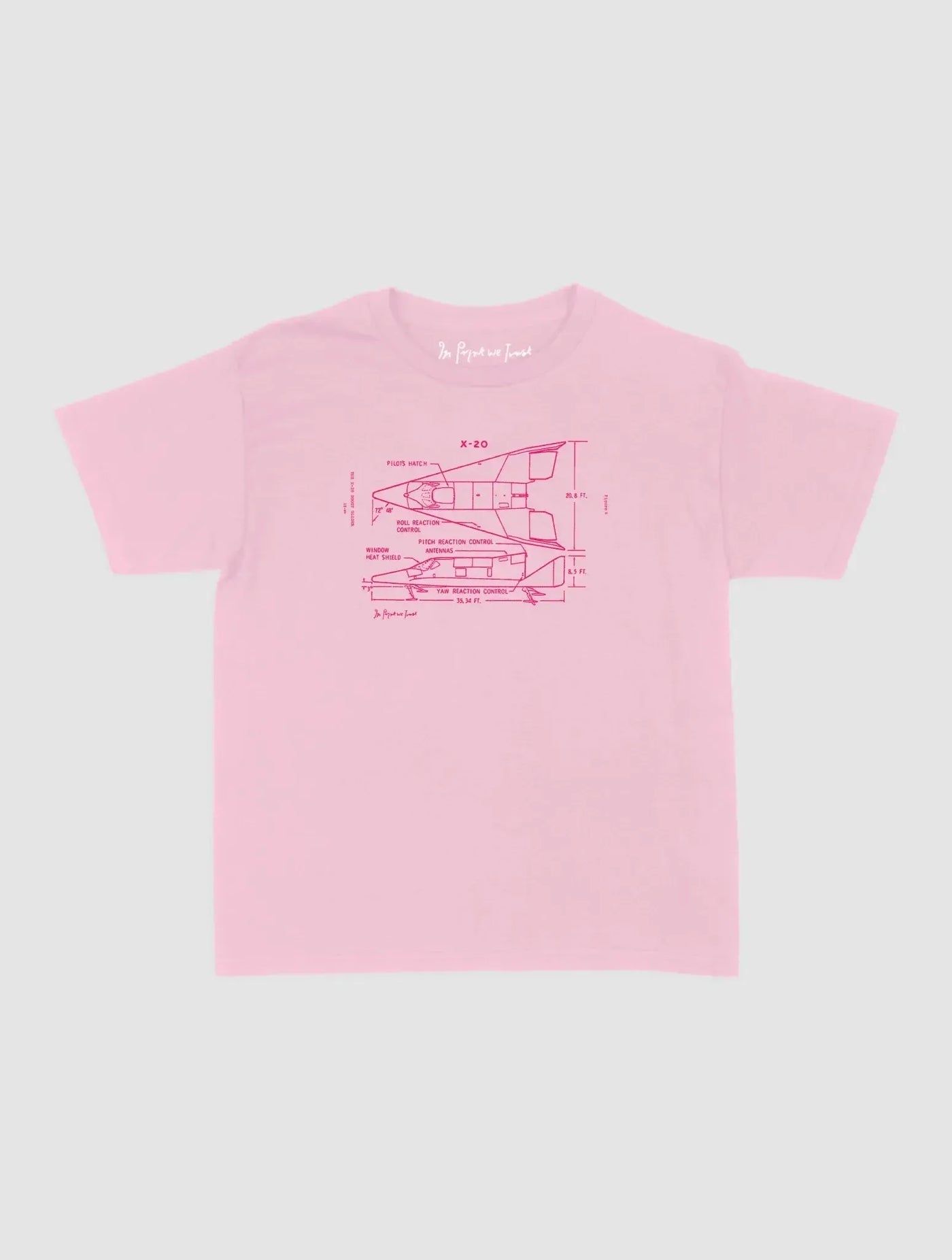 x-20 baby tee - In Print We Trust