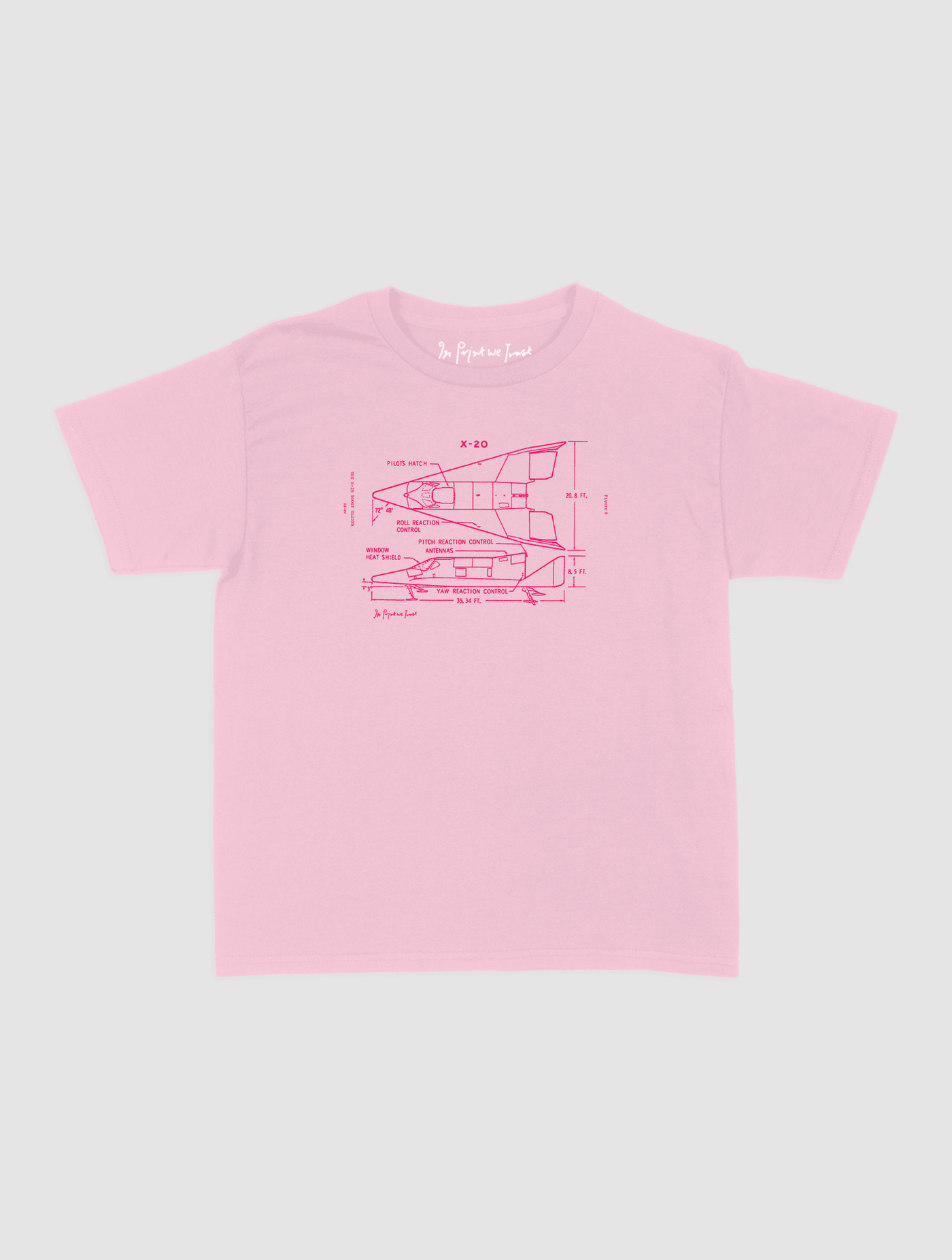 x-20 baby tee - In Print We Trust
