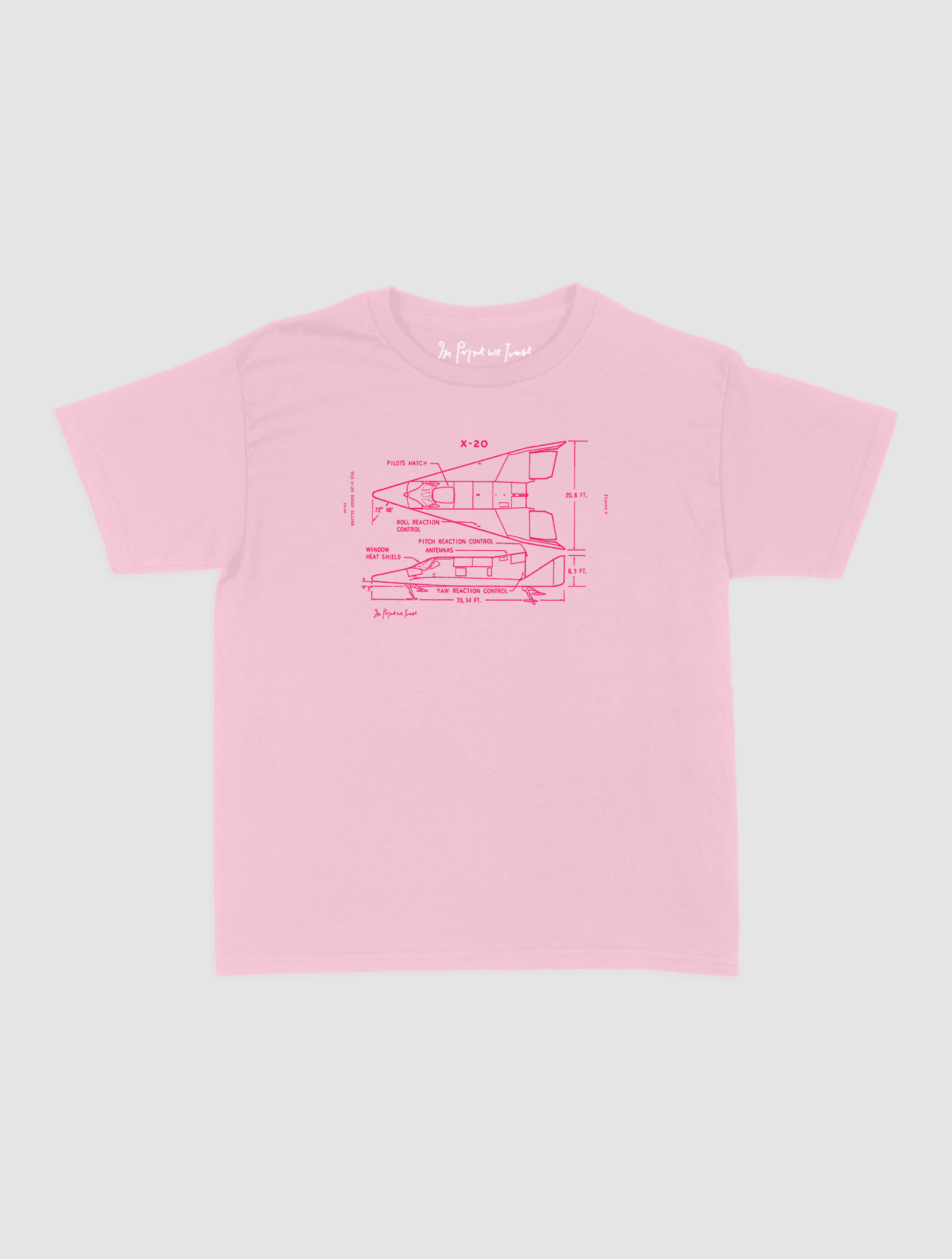 x-20 baby tee - In Print We Trust