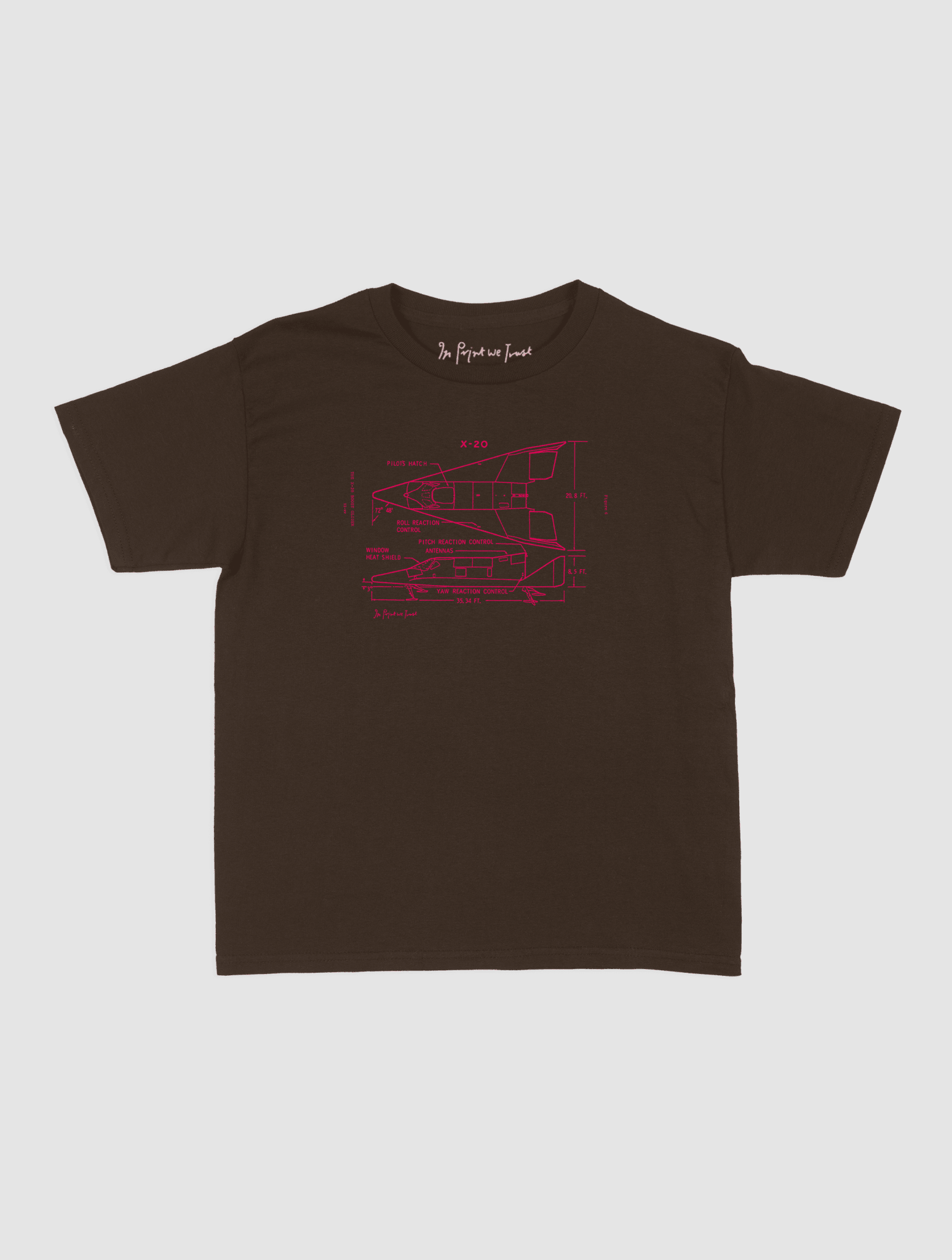 x-20 baby tee - In Print We Trust