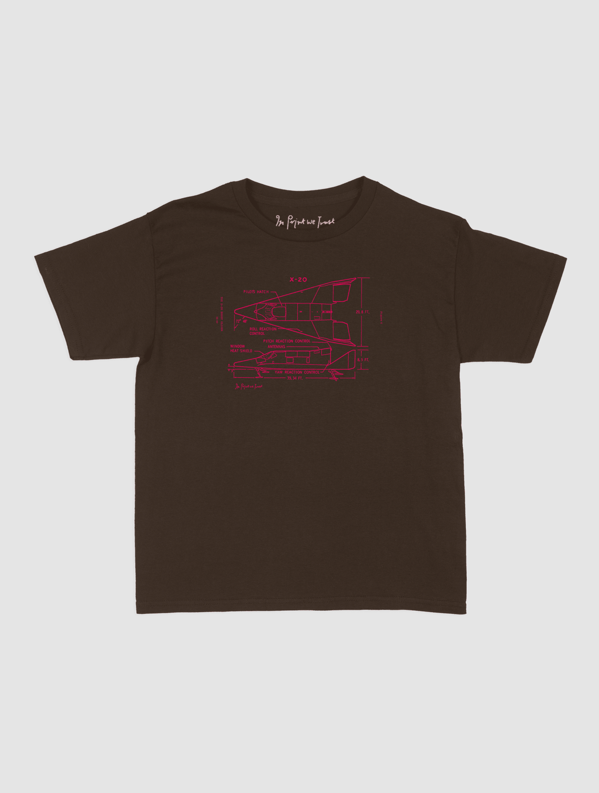 x-20 baby tee - In Print We Trust