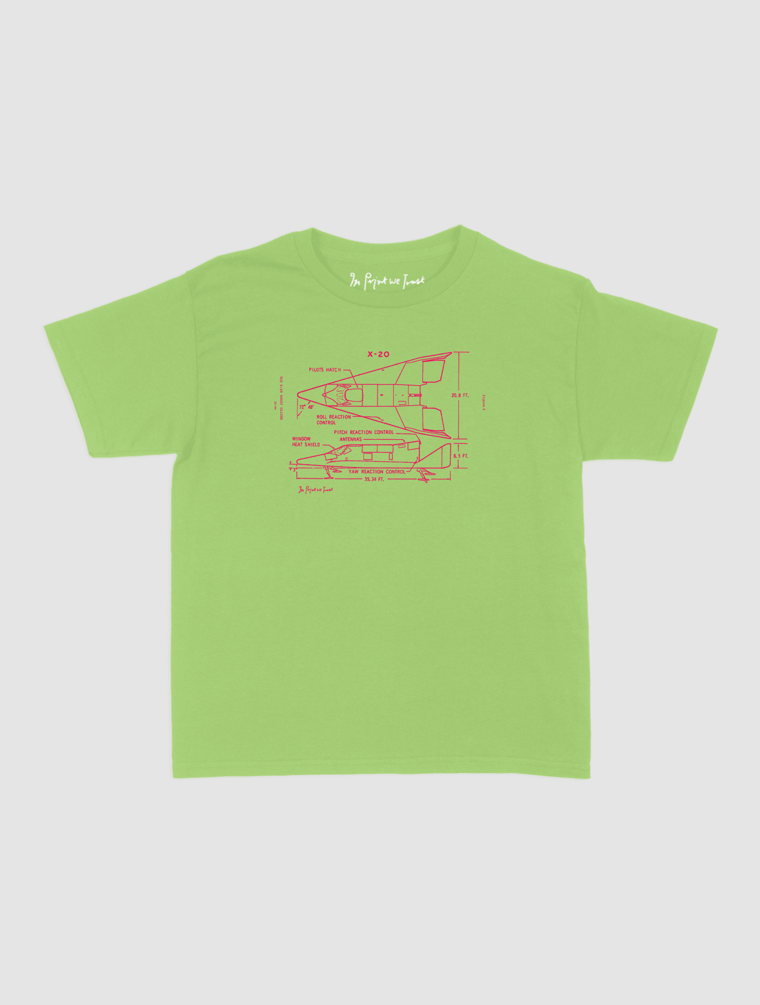 x-20 baby tee - In Print We Trust