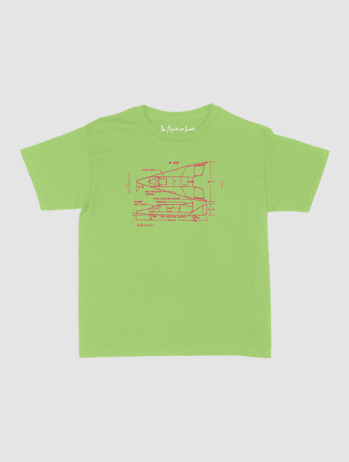 x-20 baby tee - In Print We Trust
