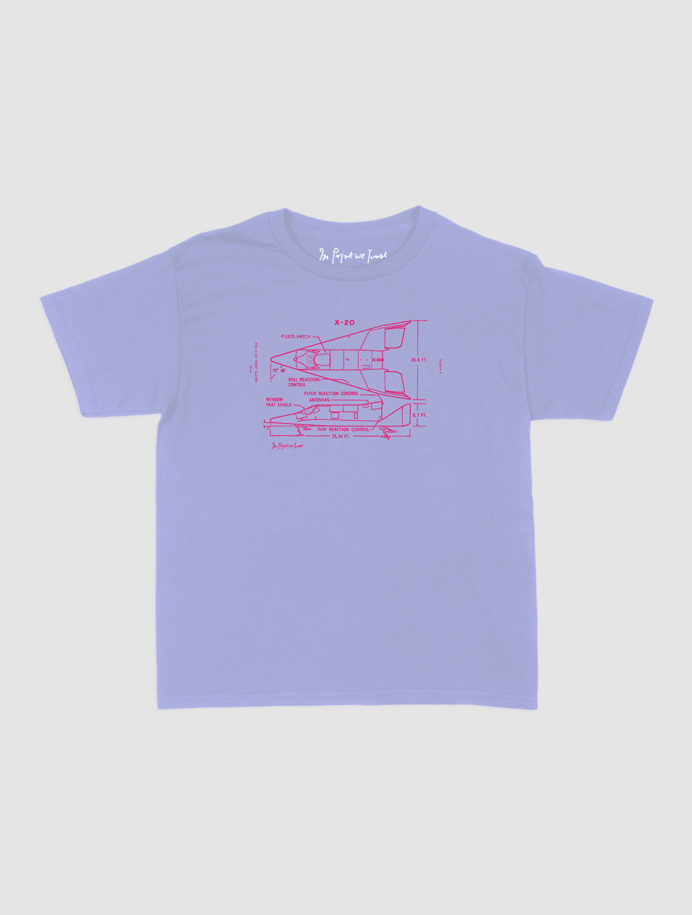 x-20 baby tee - In Print We Trust
