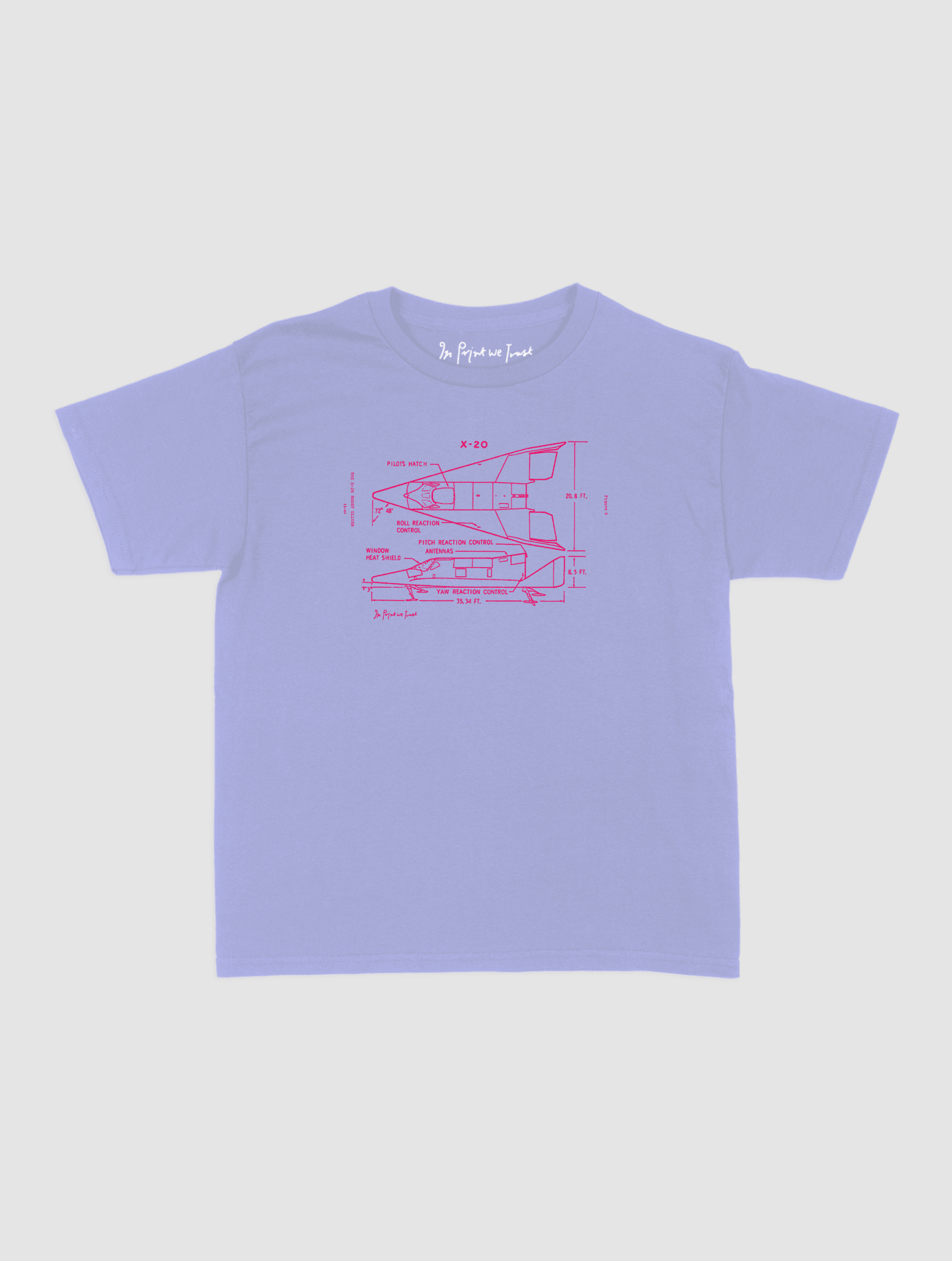 x-20 baby tee - In Print We Trust