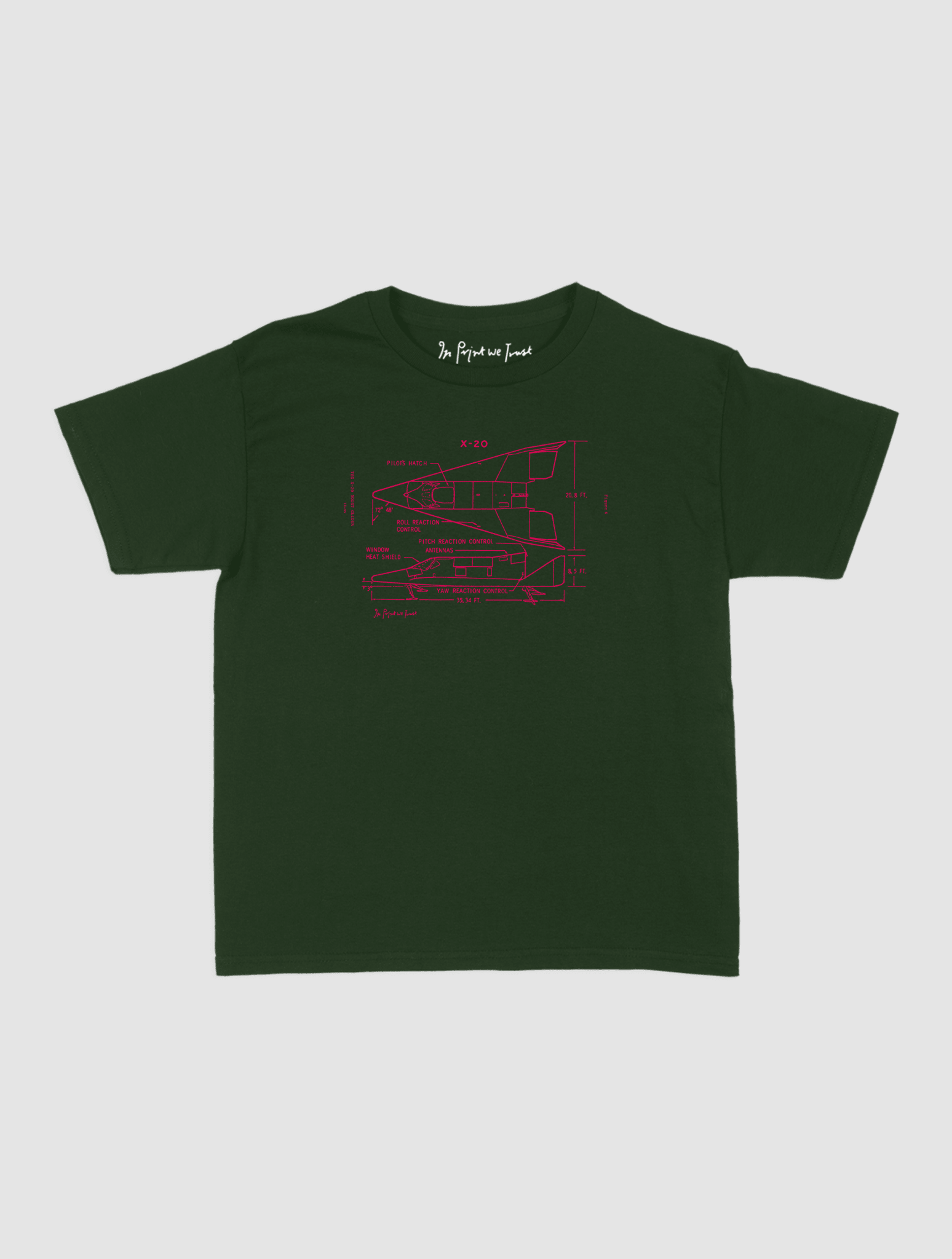 x-20 baby tee - In Print We Trust