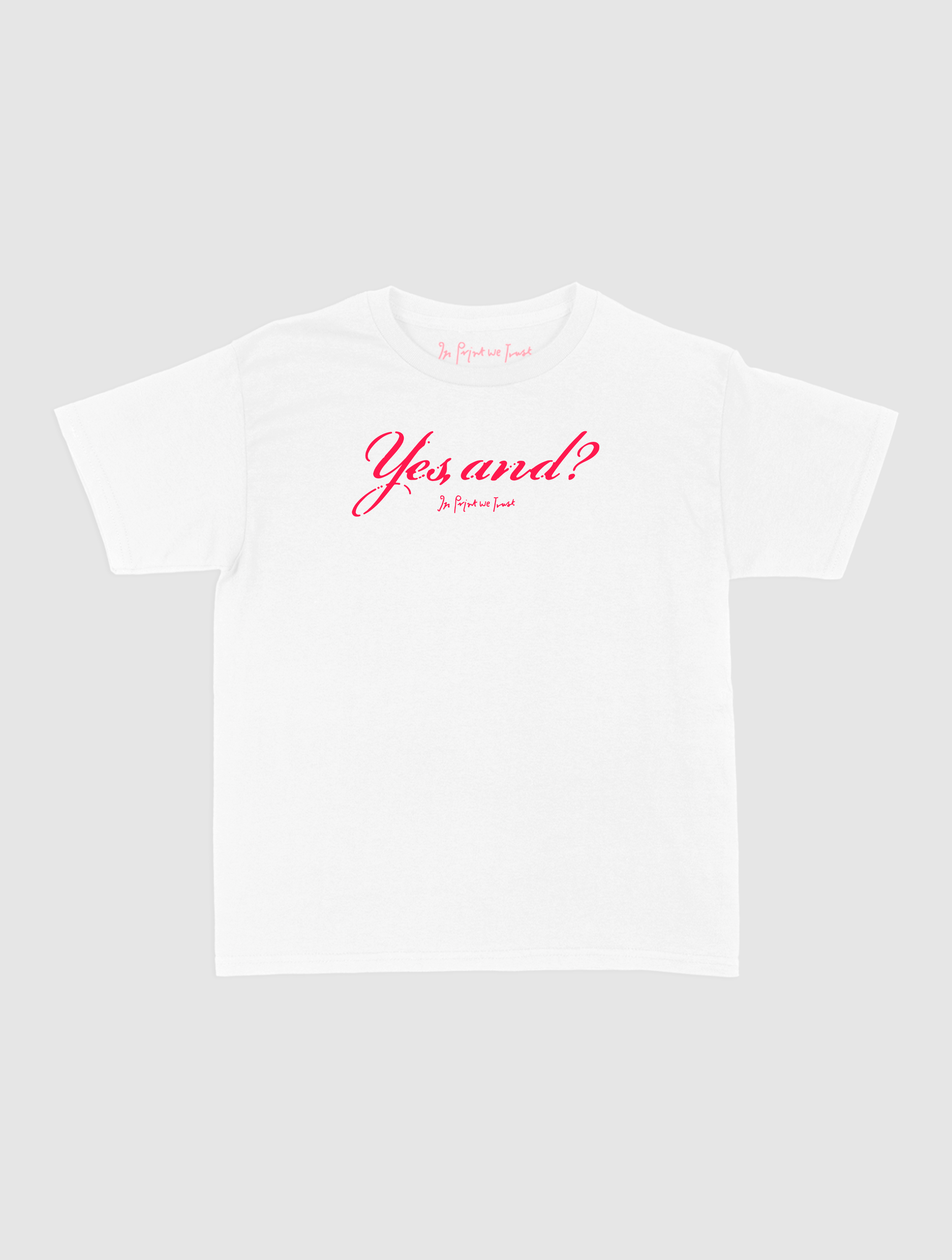 yes, and? baby tee