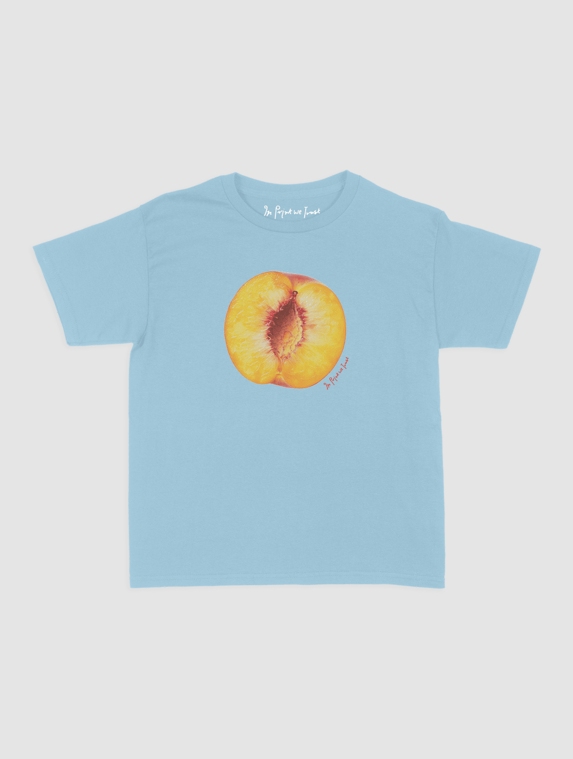 you're a peach! baby tee - In Print We Trust