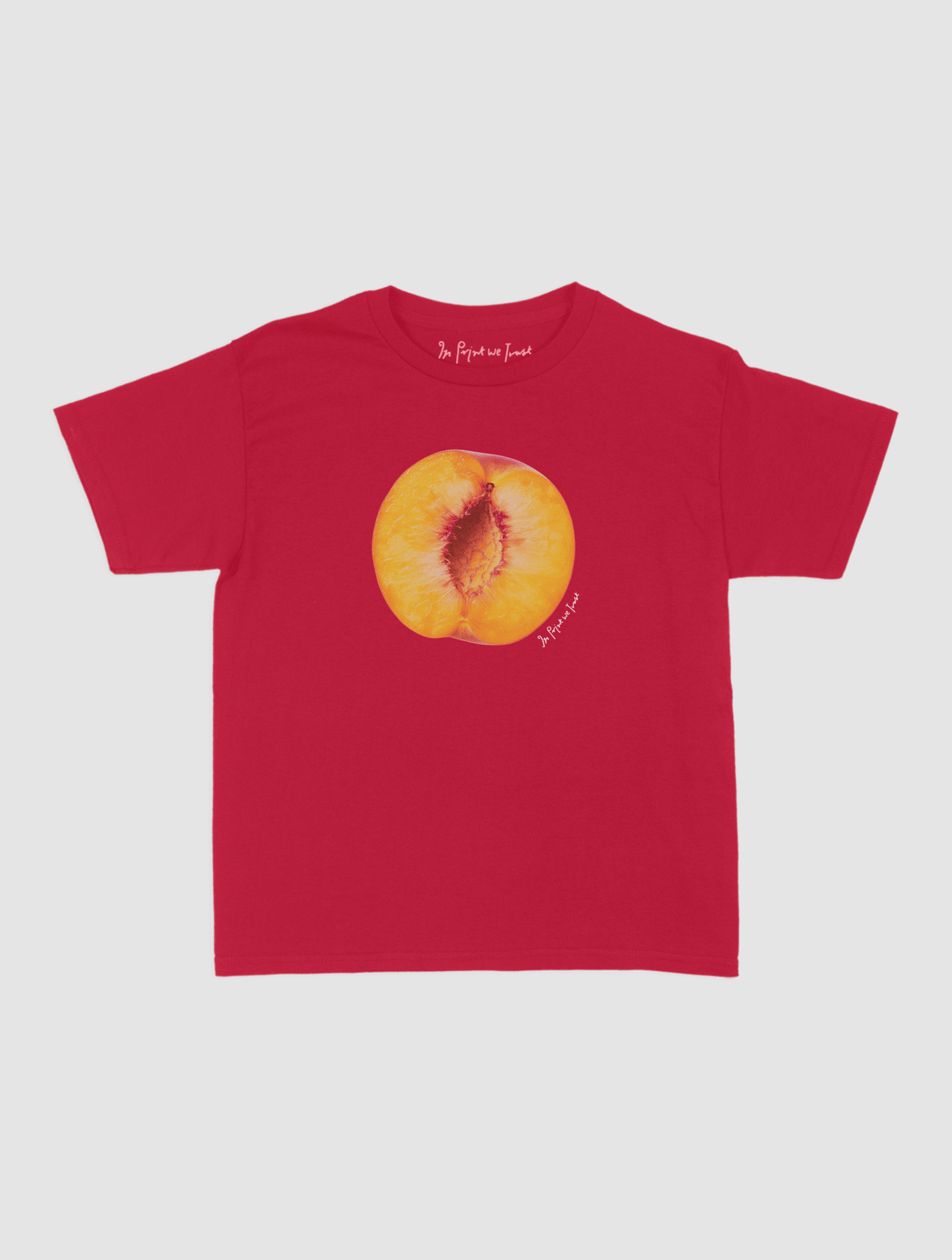 you're a peach! baby tee - In Print We Trust