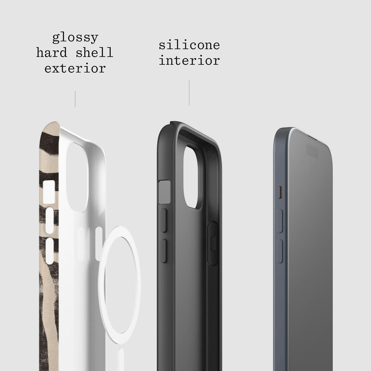zebra tough iPhone case - In Print We Trust