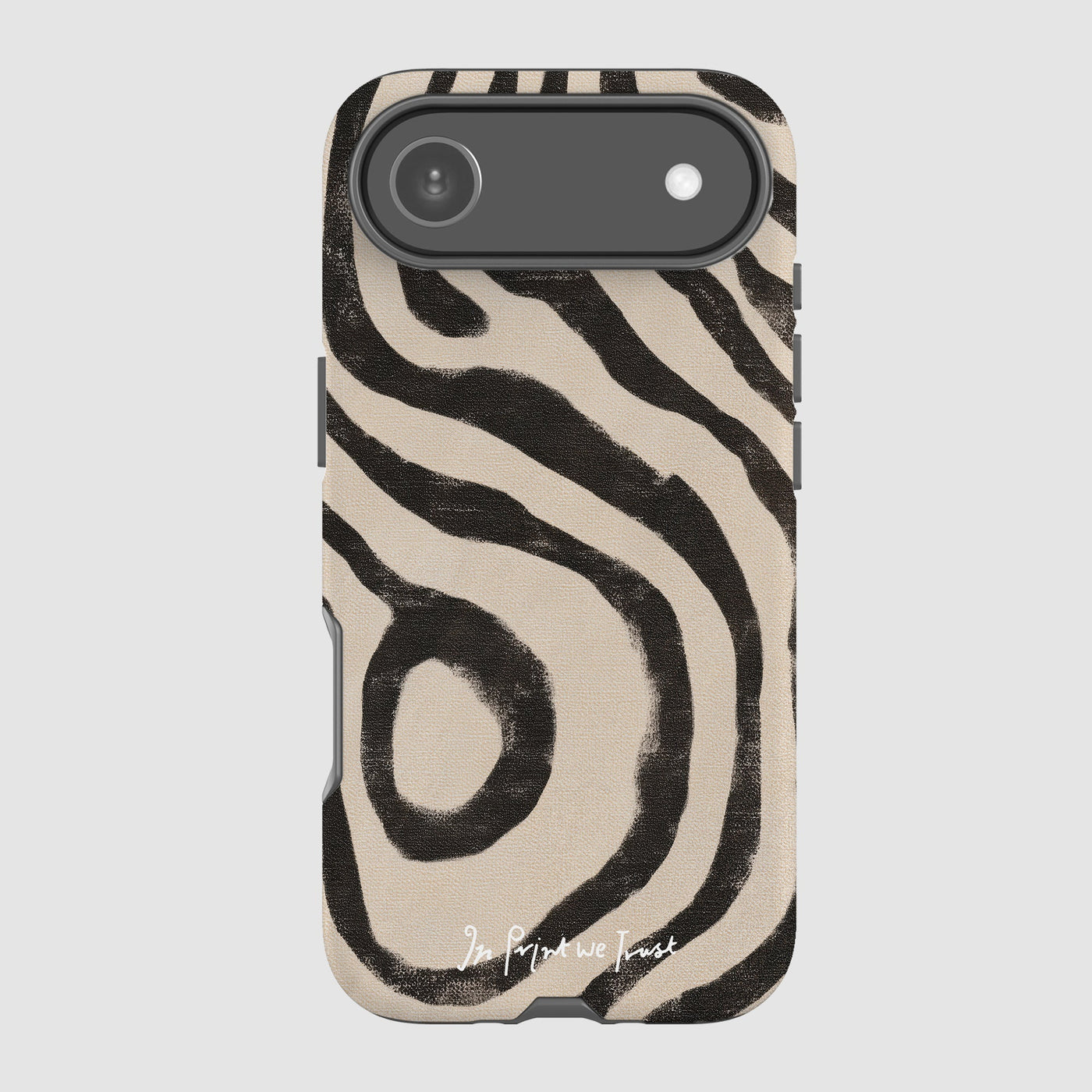 zebra tough iPhone case - In Print We Trust
