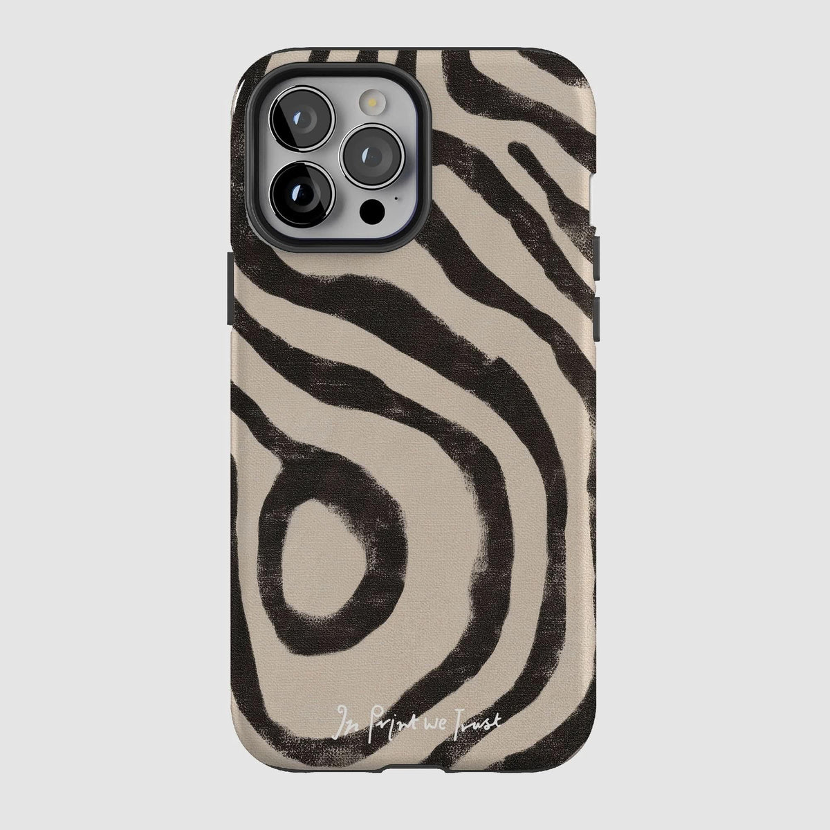 zebra tough iPhone case - In Print We Trust