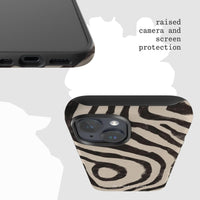 zebra tough iPhone case - In Print We Trust
