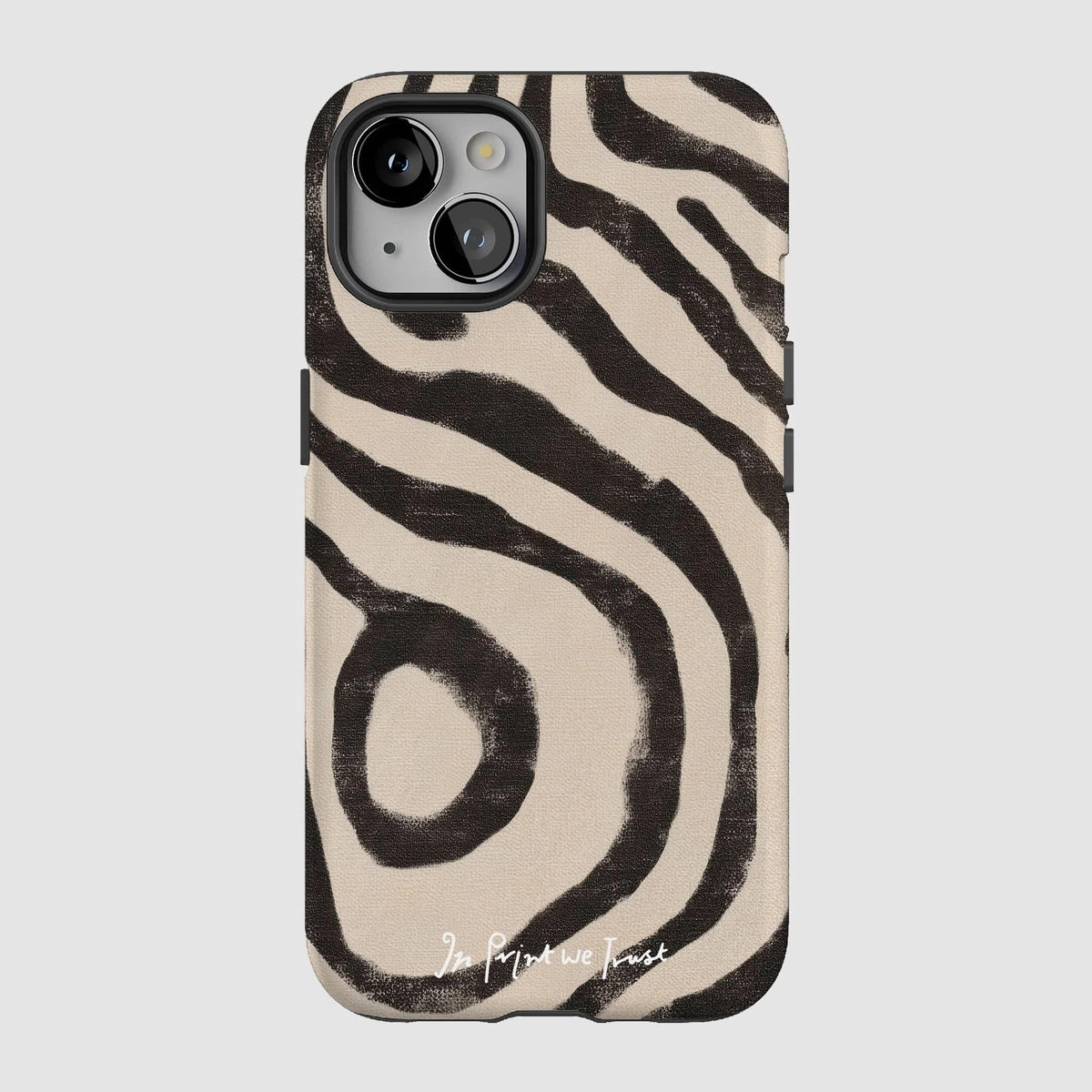 zebra tough iPhone case - In Print We Trust