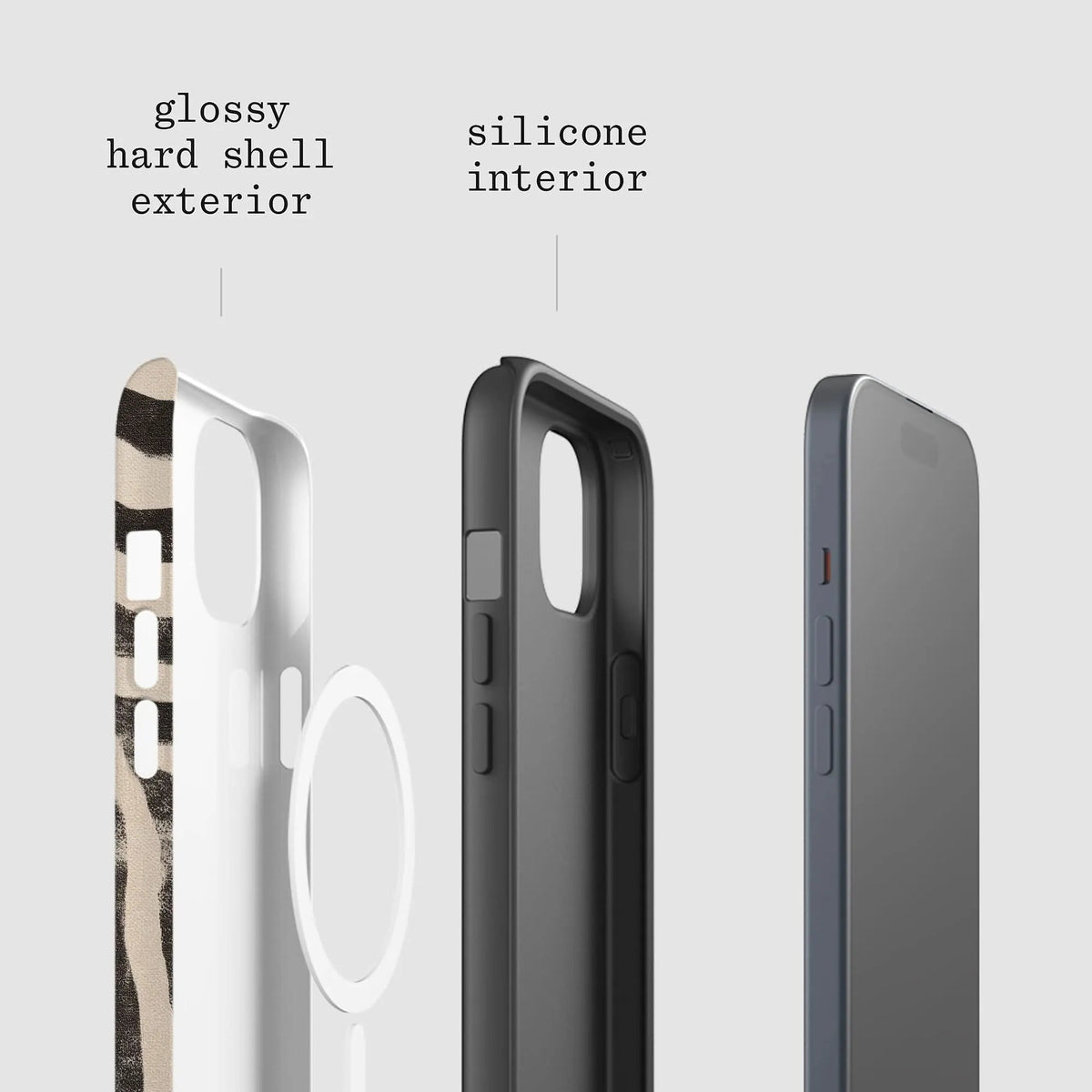 zebra tough iPhone case - In Print We Trust