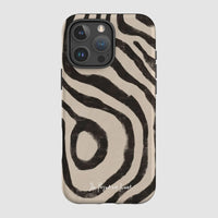 zebra tough iPhone case - In Print We Trust