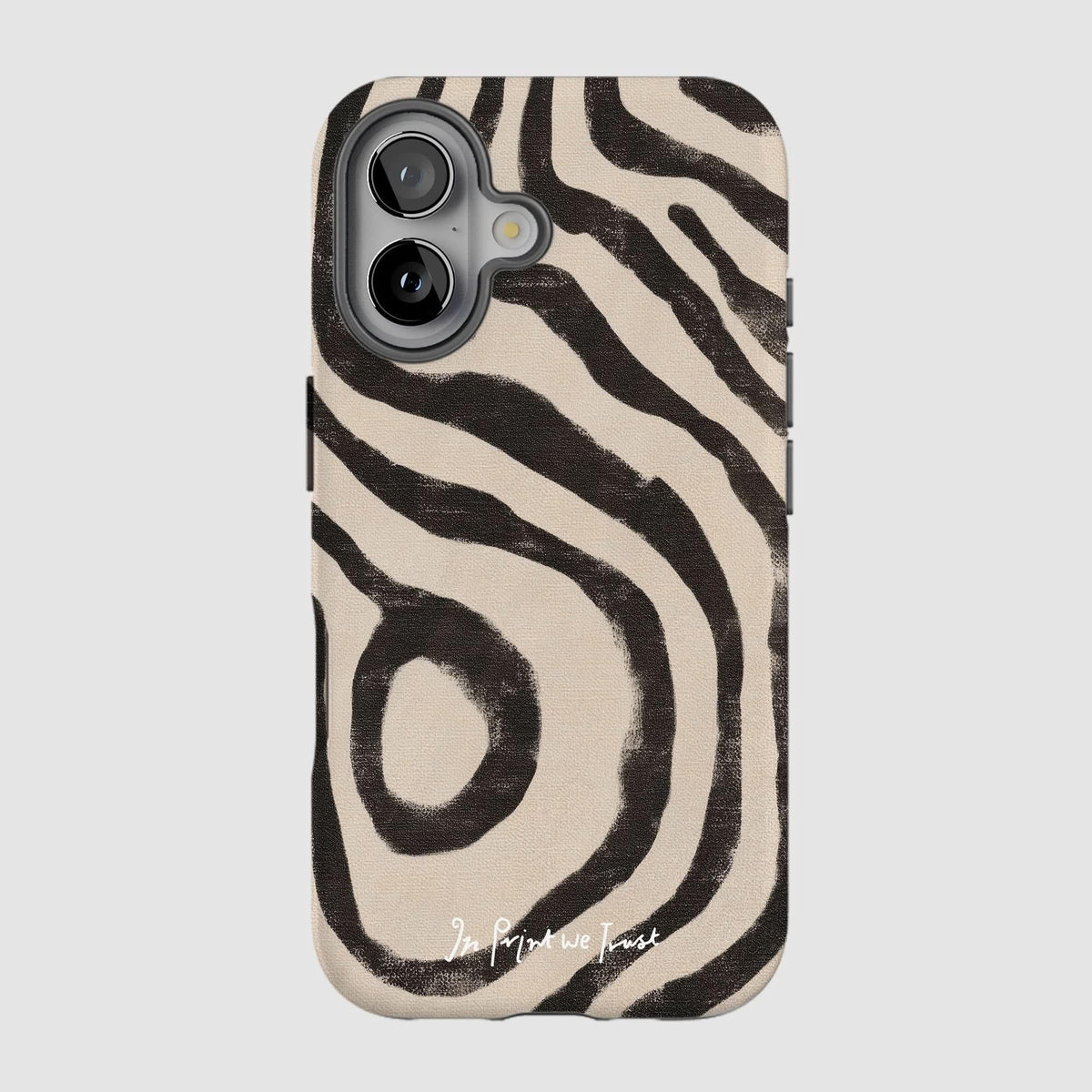 zebra tough iPhone case - In Print We Trust