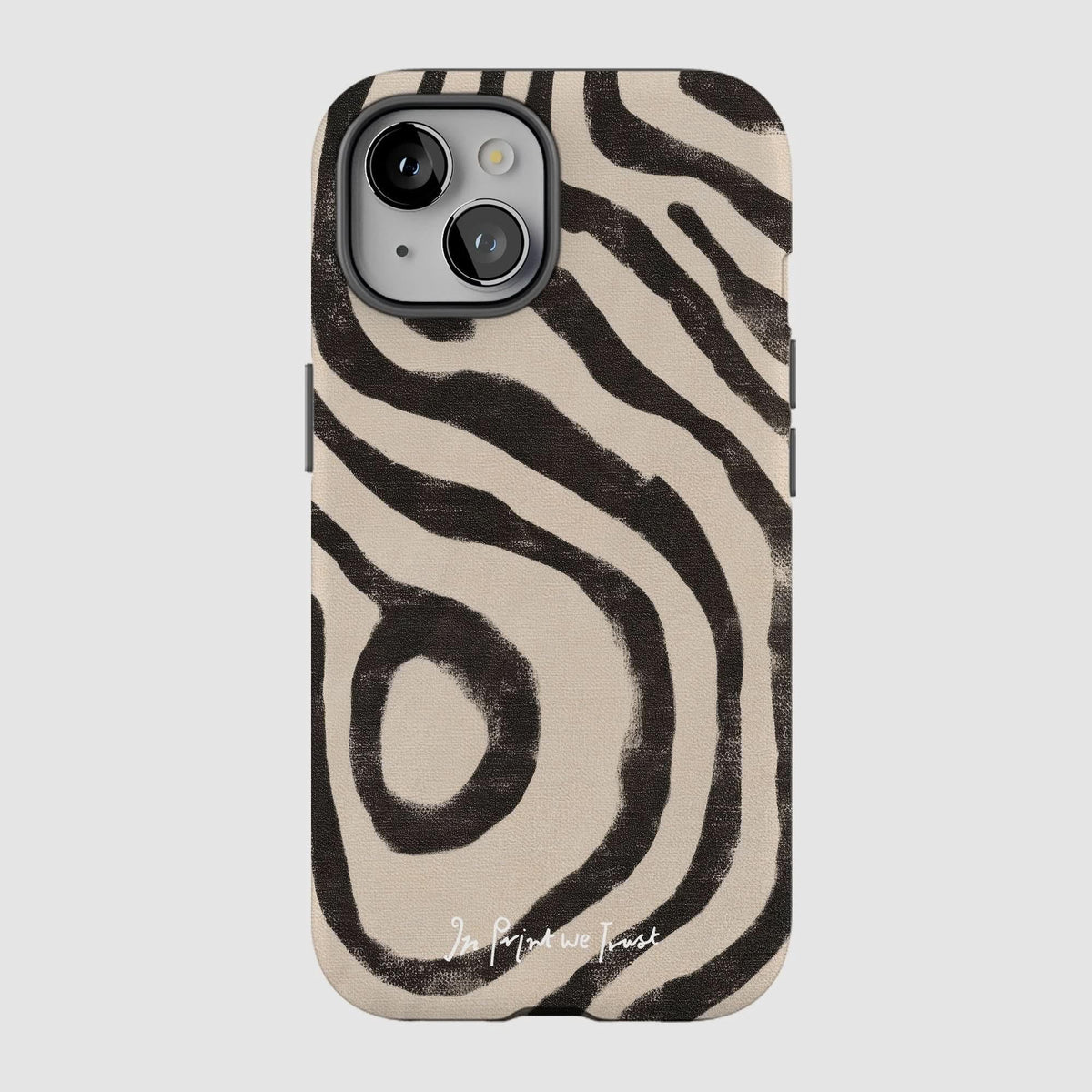 zebra tough iPhone case - In Print We Trust