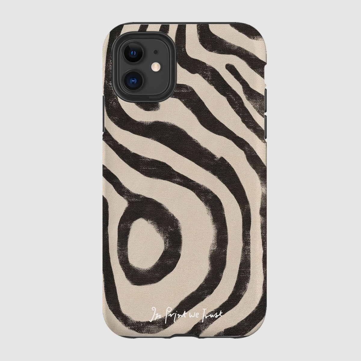 zebra tough iPhone case - In Print We Trust