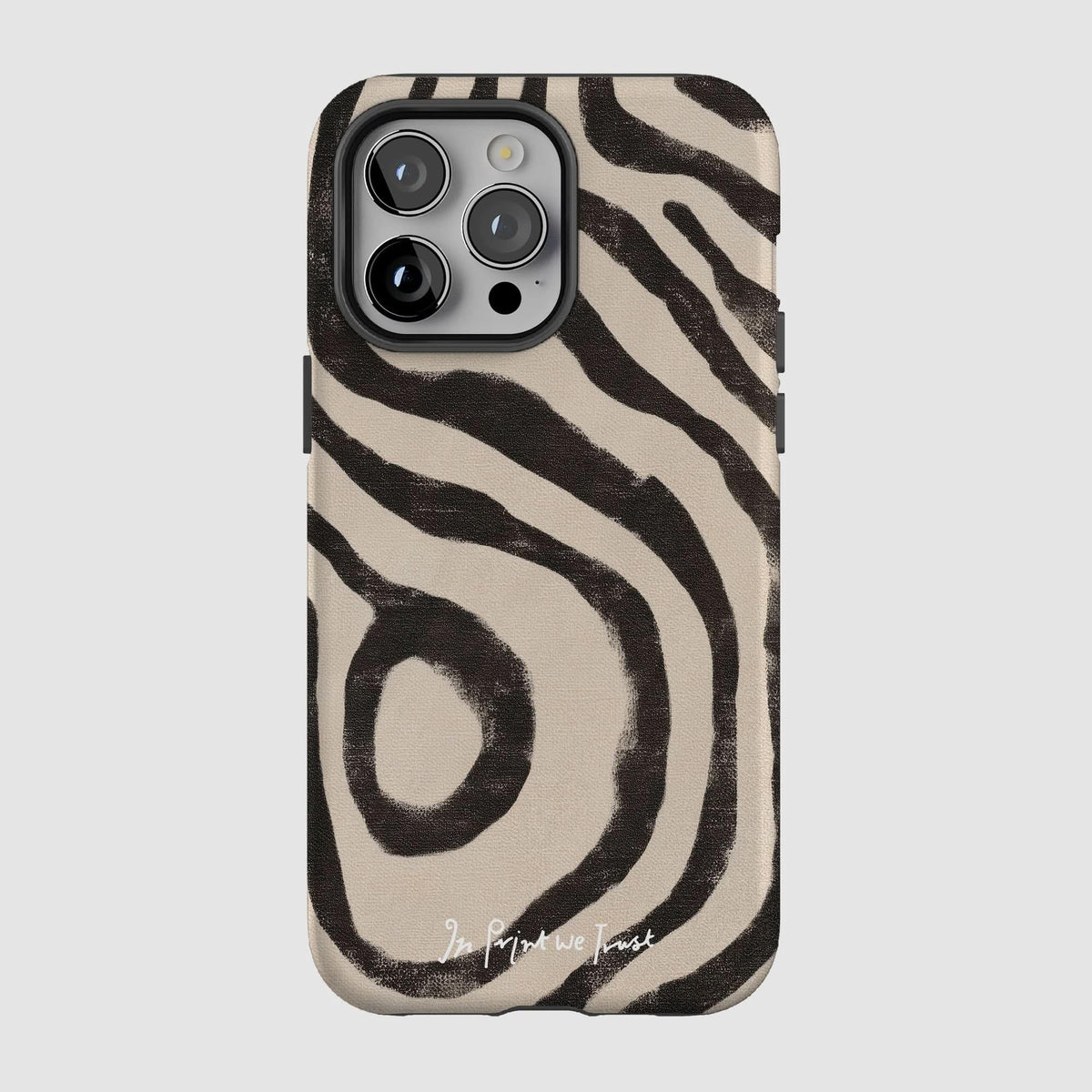 zebra tough iPhone case - In Print We Trust