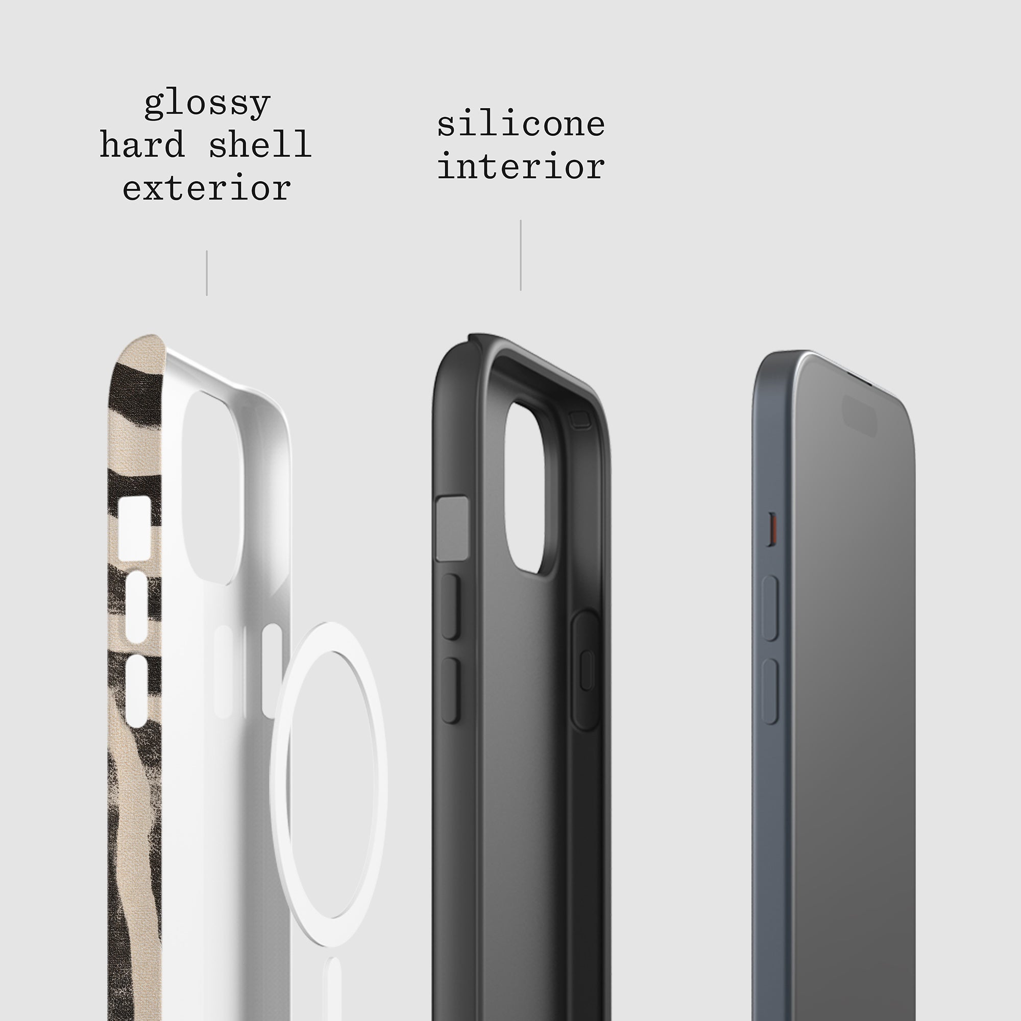 zebra tough iPhone case - In Print We Trust