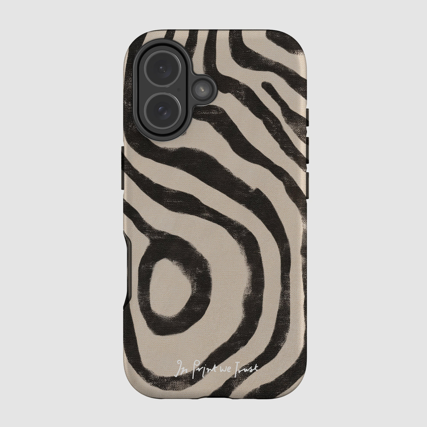 zebra tough iPhone case - In Print We Trust
