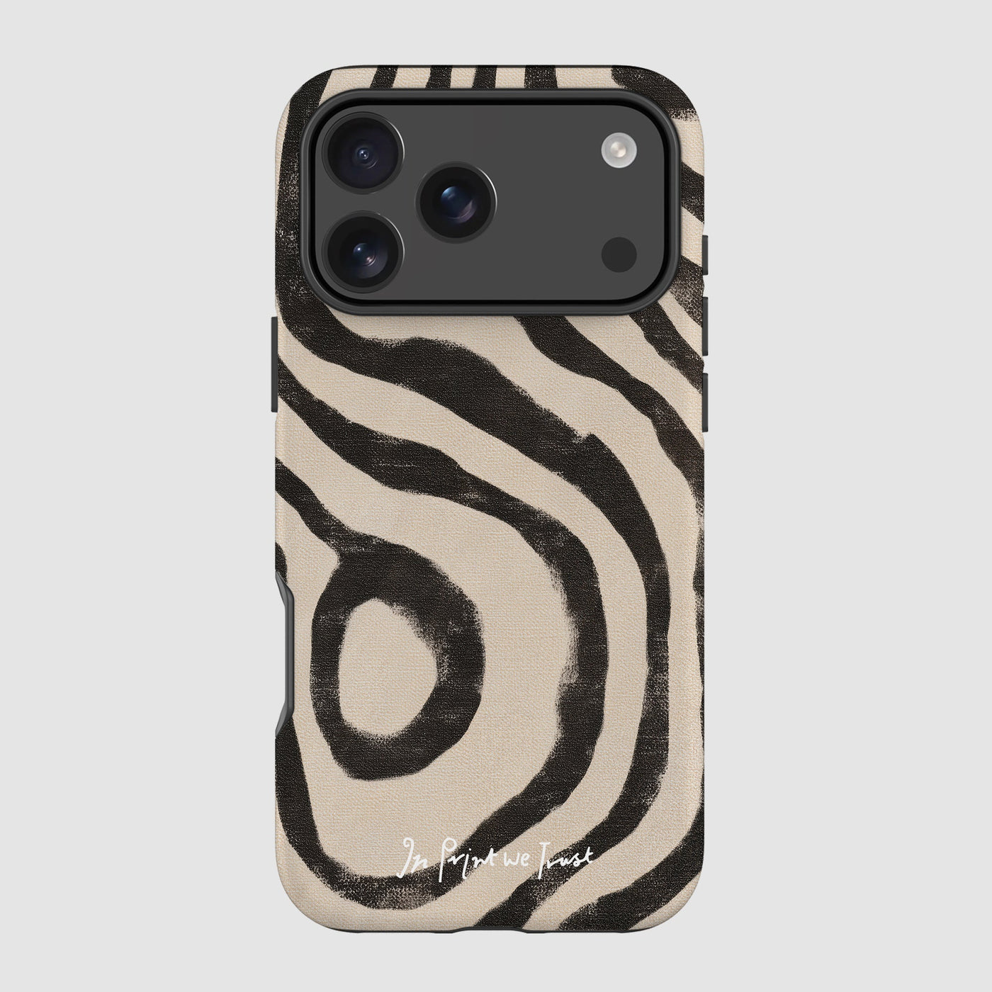zebra tough iPhone case - In Print We Trust