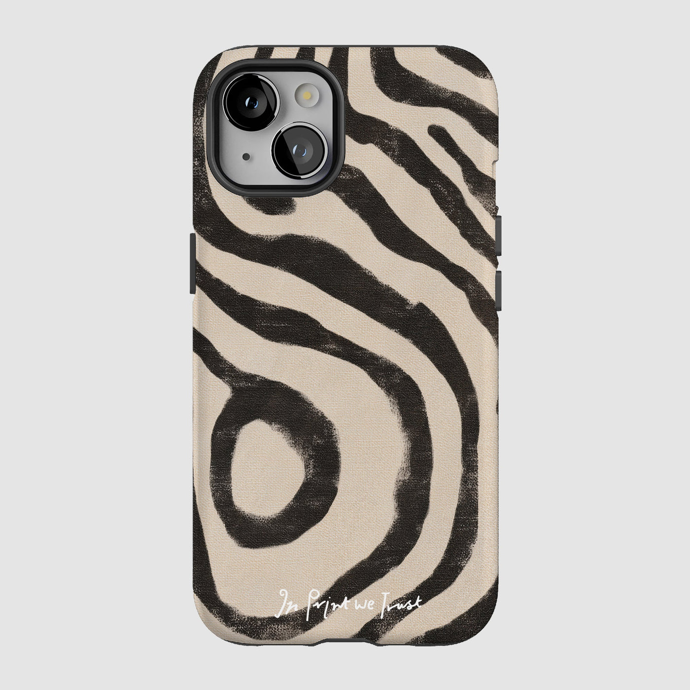 zebra tough iPhone case - In Print We Trust