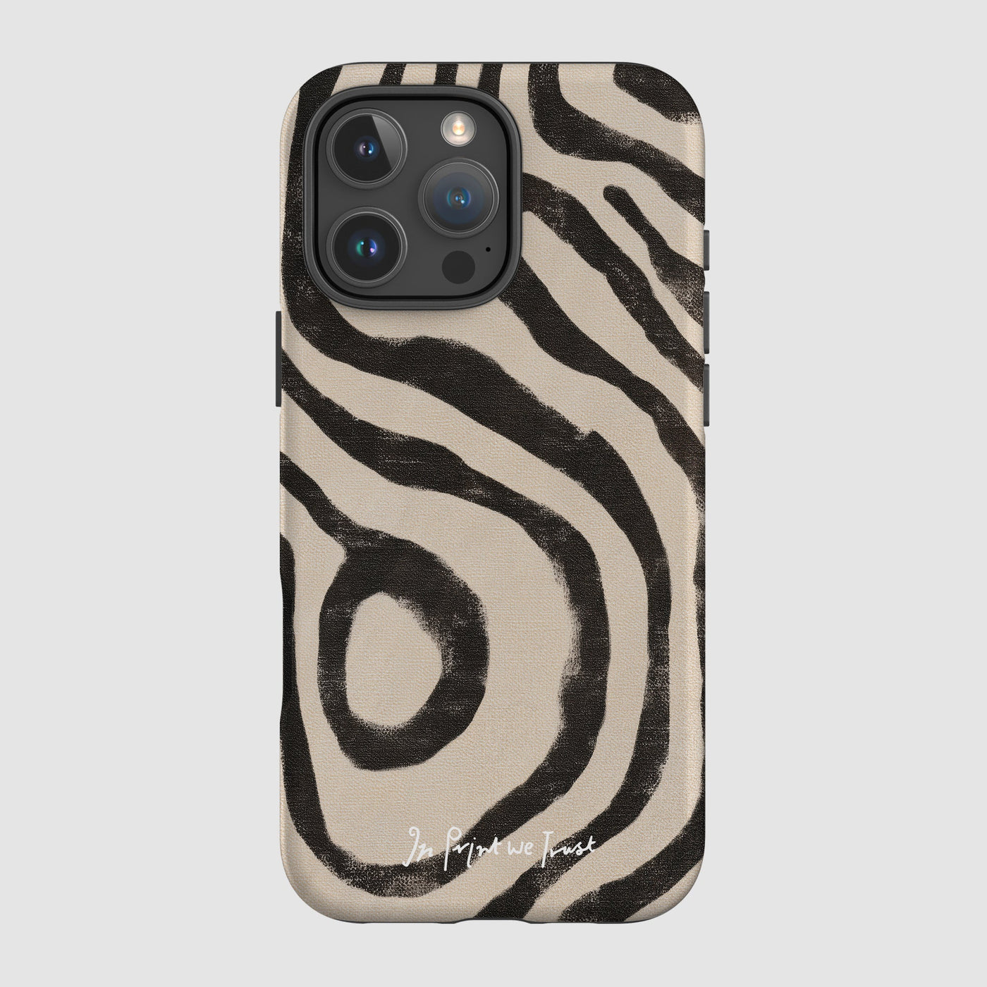 zebra tough iPhone case - In Print We Trust