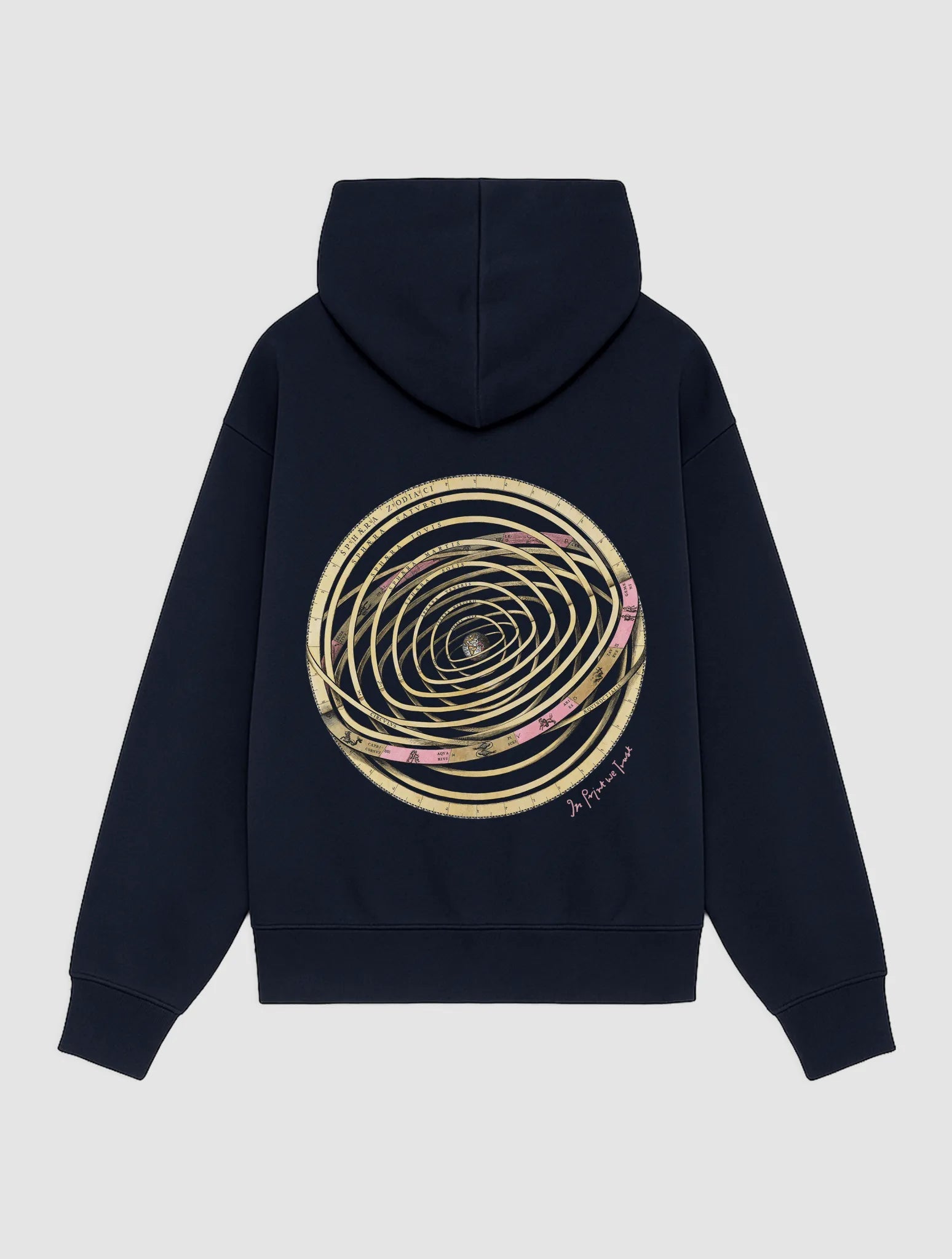 zodiac navy hoodie - In Print We Trust