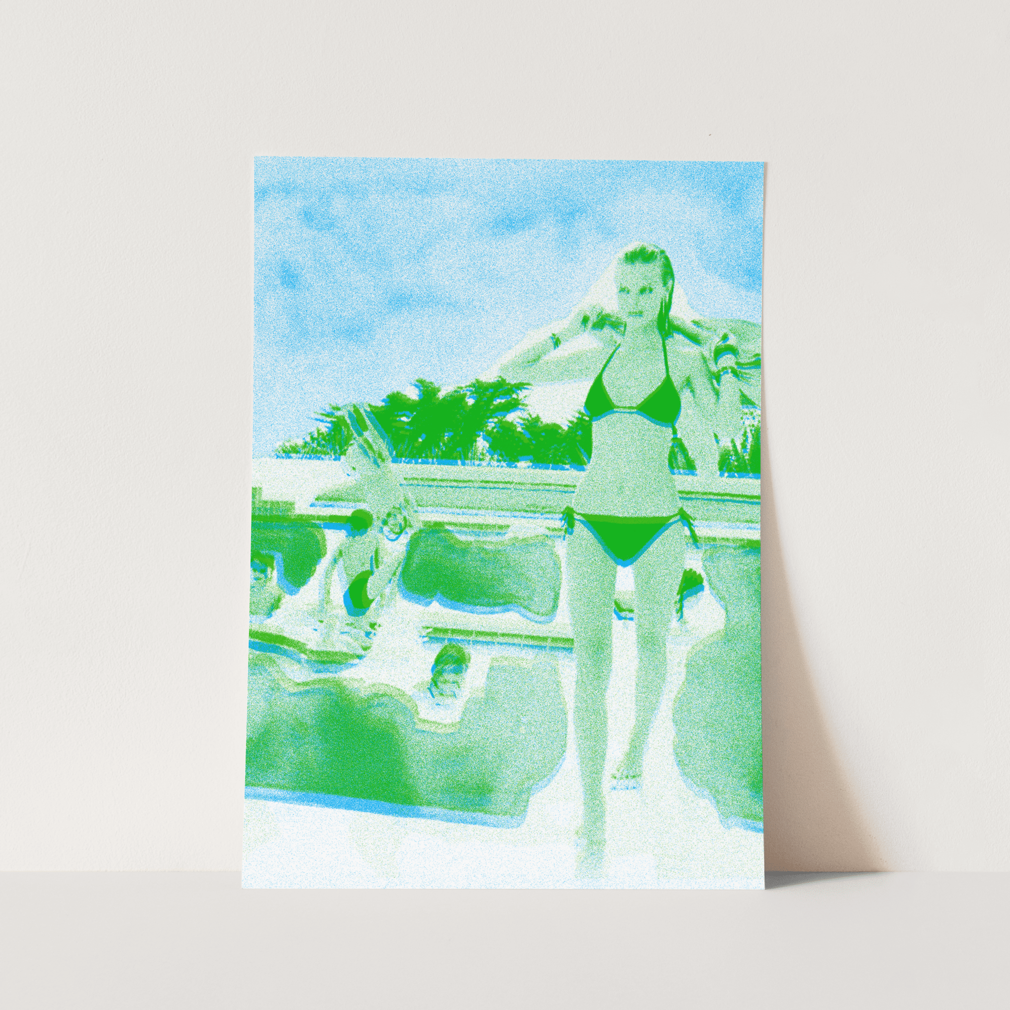 'A Dip in the Pool' art print - In Print We Trust