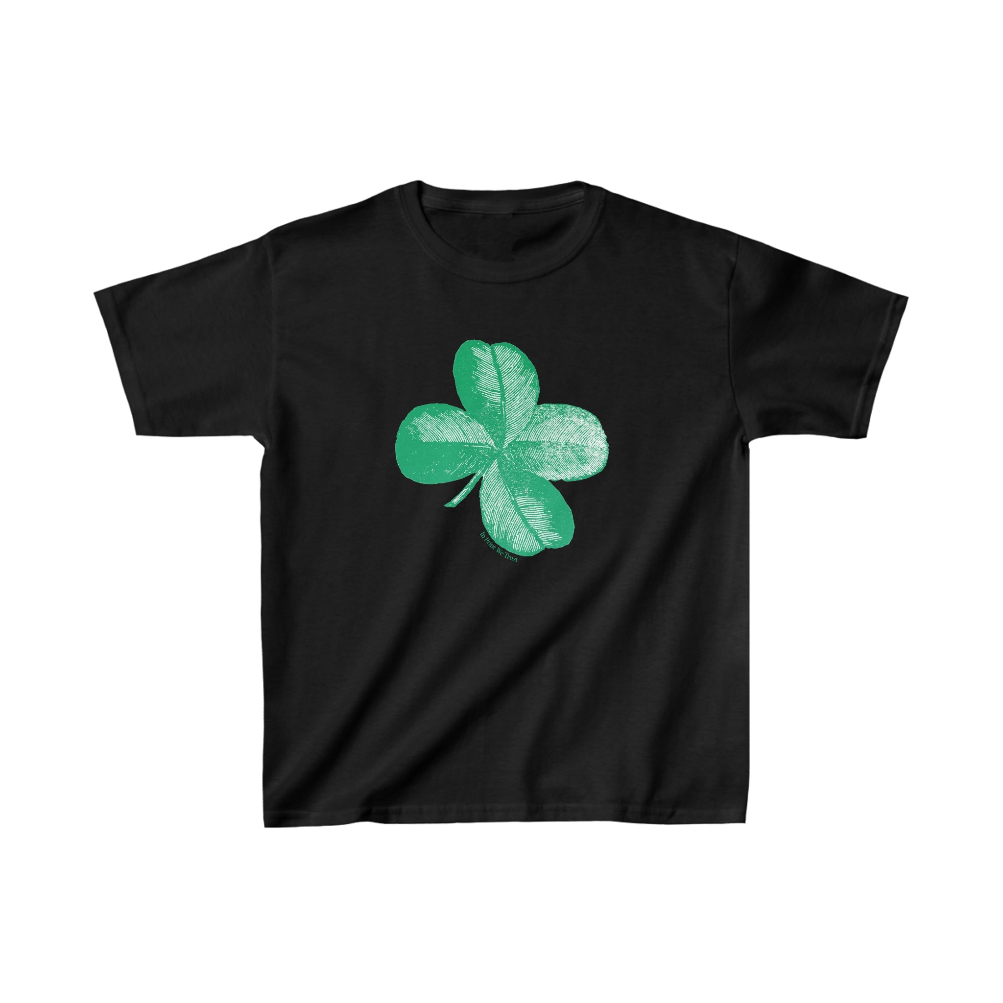 'Four-Leaf Clover' baby tee - In Print We Trust