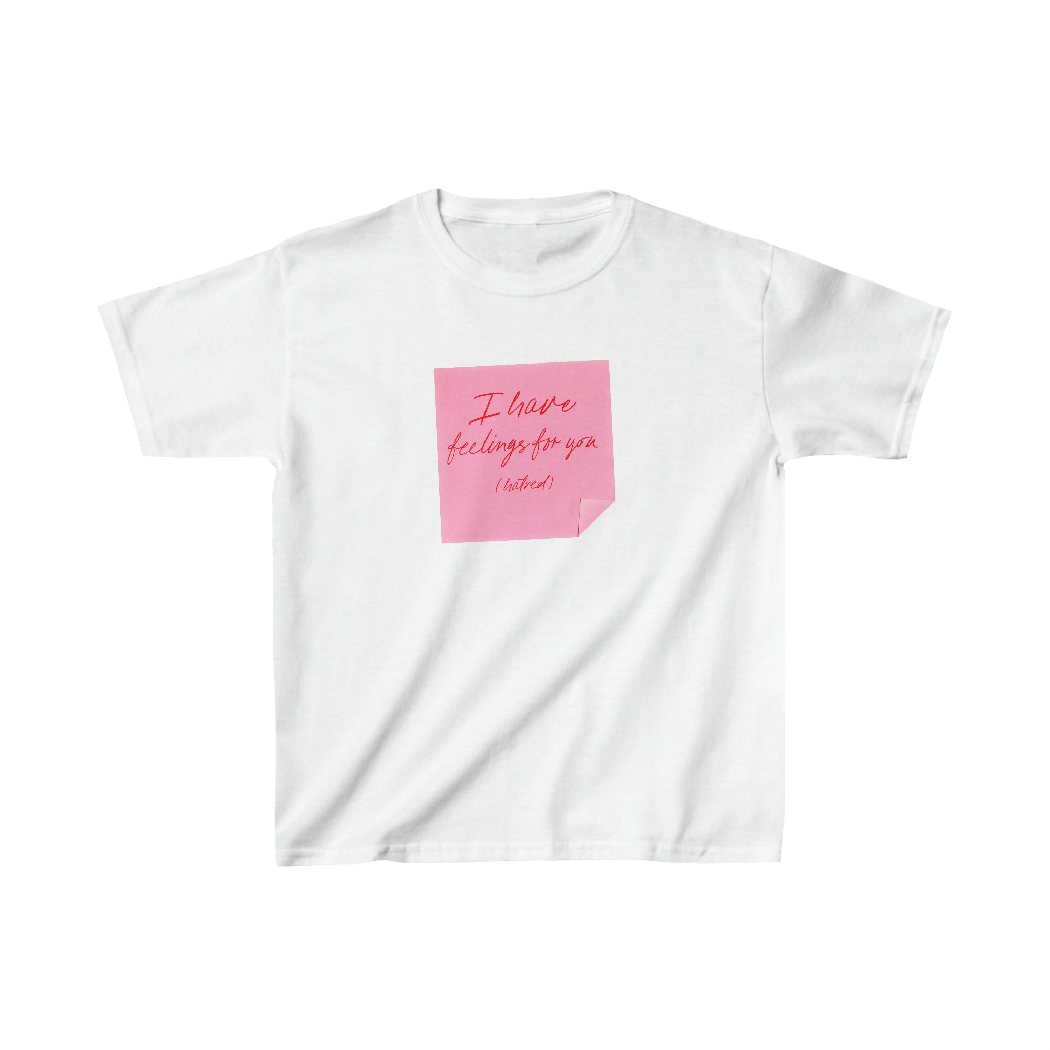 'I have feelings for you (hatred)' baby tee - In Print We Trust