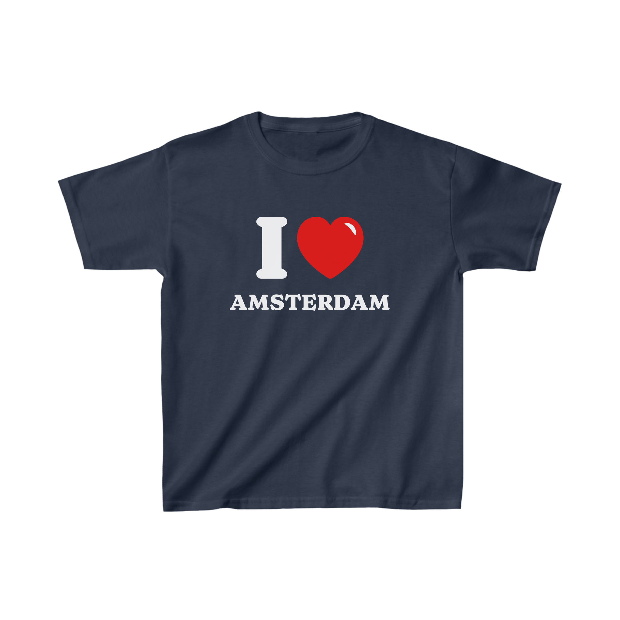 'I love Amsterdam' baby tee - In Print We Trust