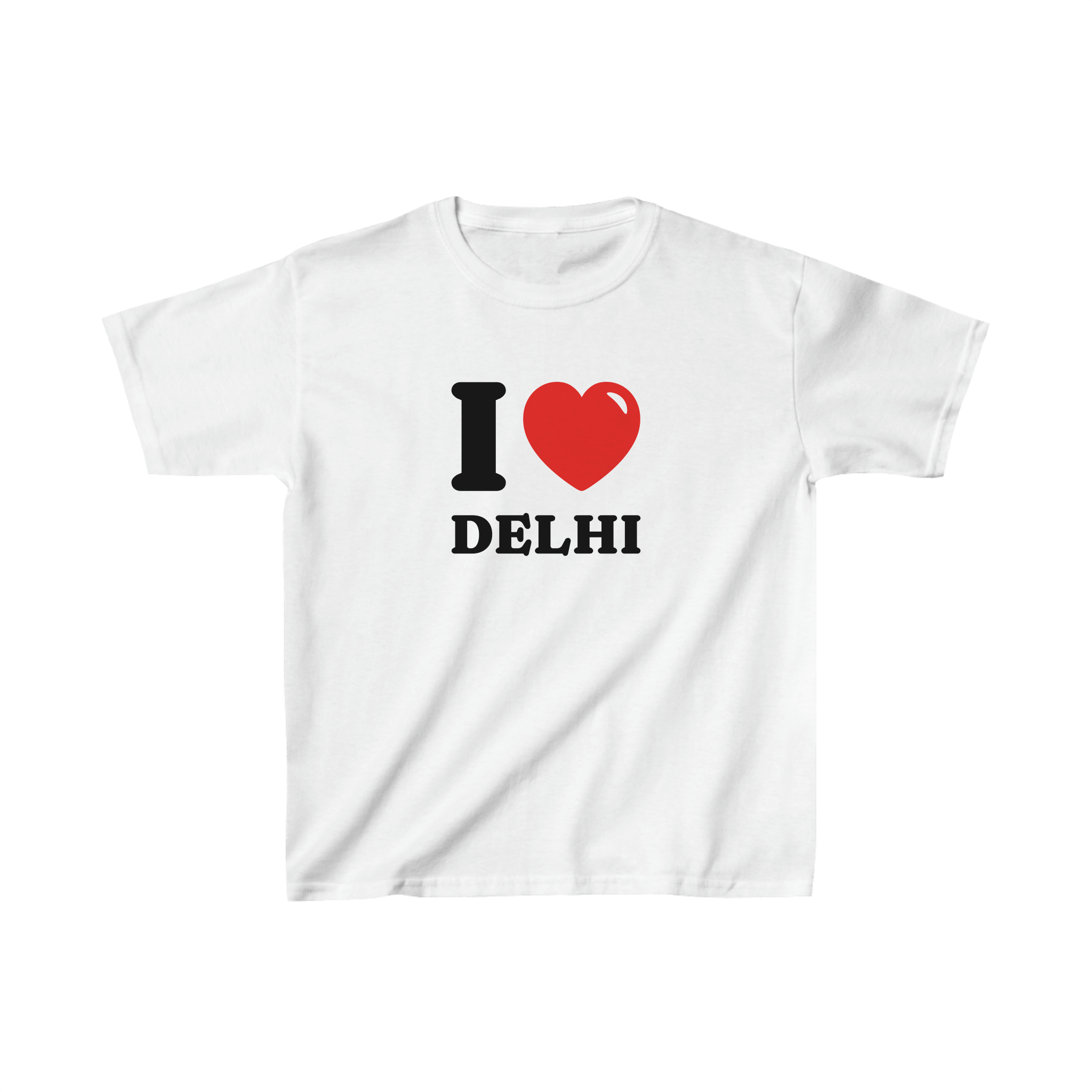 'I love Delhi' baby tee - In Print We Trust