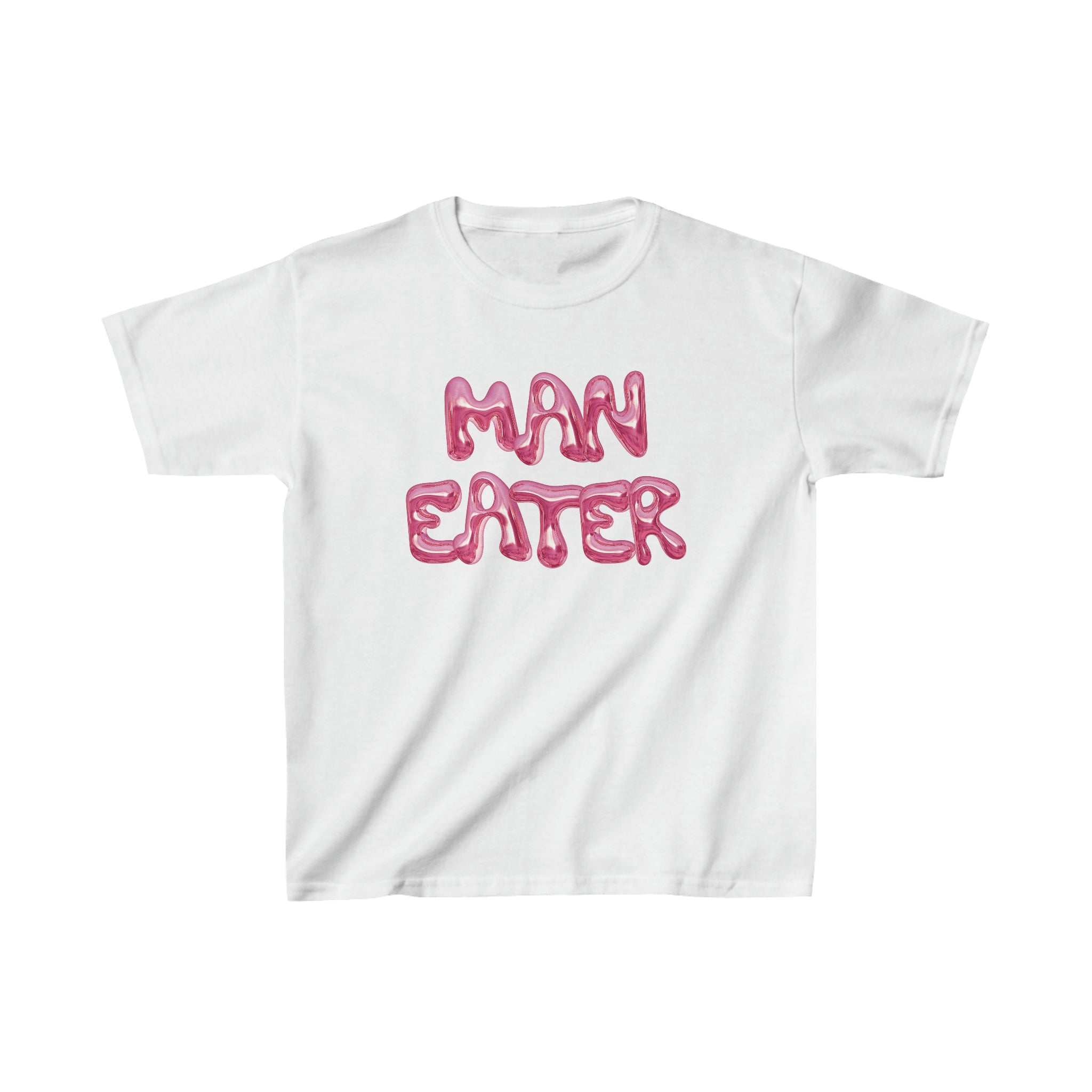 'MAN EATER' baby tee - In Print We Trust