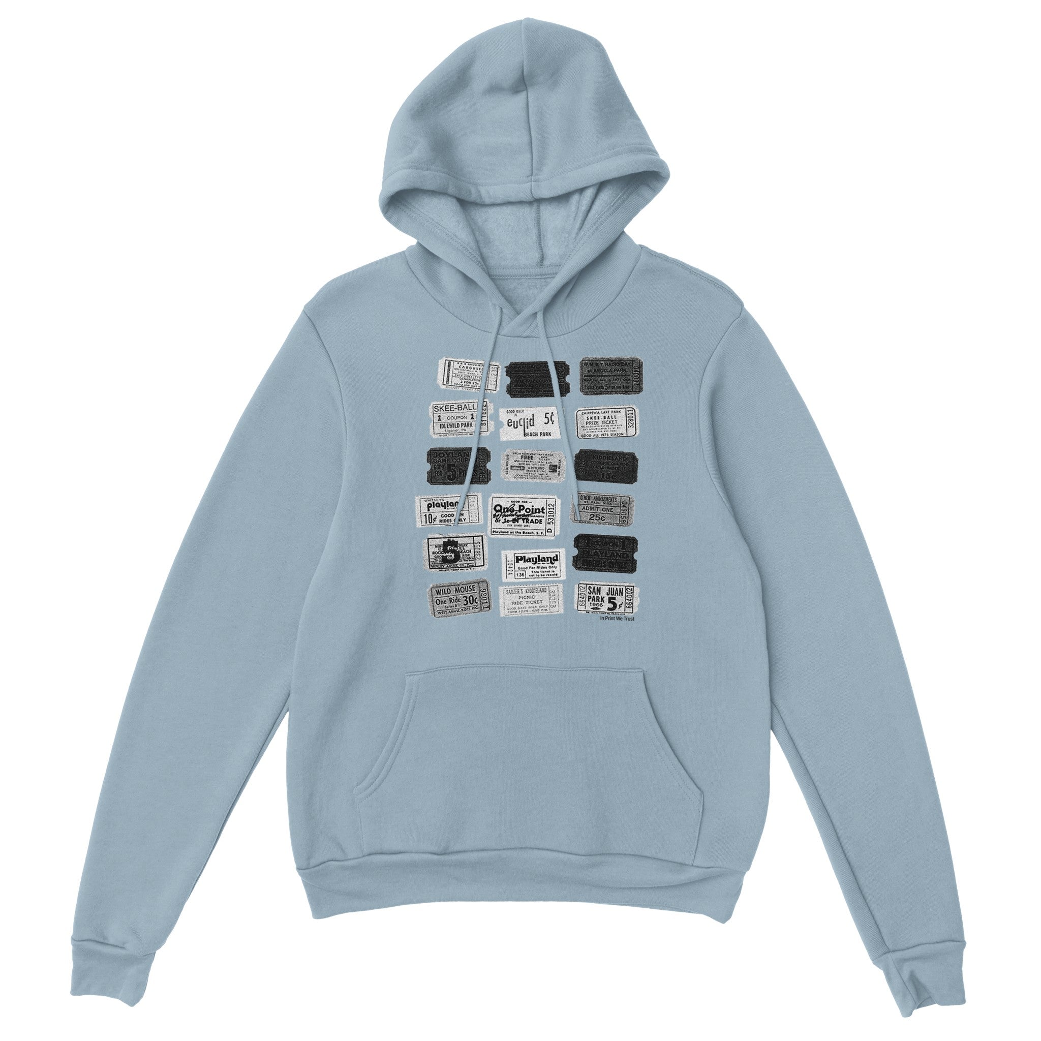 'One-Way Ticket' hoodie - In Print We Trust