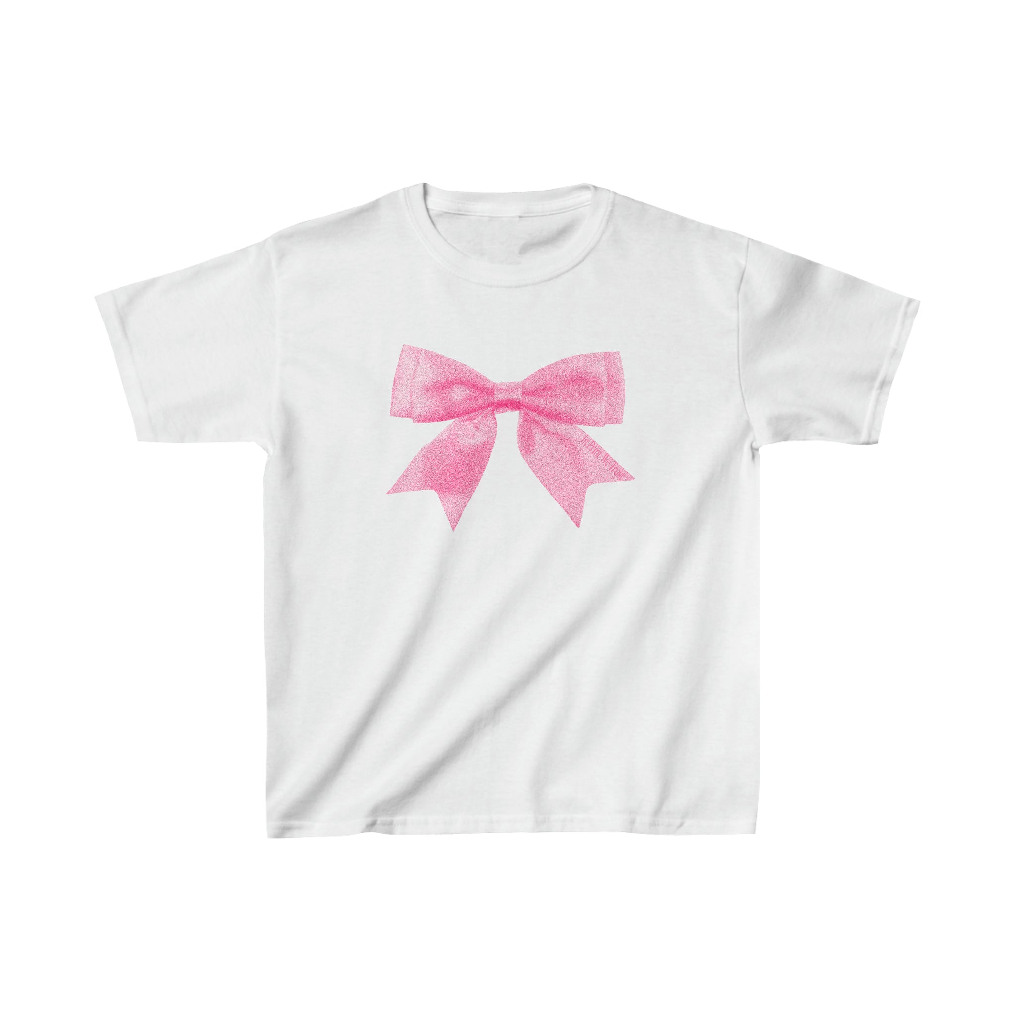 'Put a Bow On It' baby tee - In Print We Trust